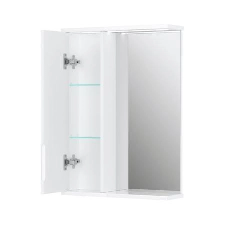 Зеркало-шкаф с LED подсветкой Volna Joli 50 левое (белый)