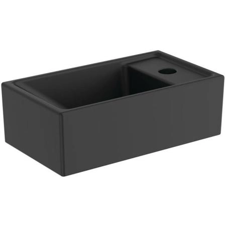 Ideal Standard i.life S Раковина 37х21xh12см., подвесная, с 1 отв., Dx, без перелива, цвет: чёрный матовый