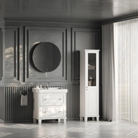 Roca Carmen Тумба с раковиной 80x50см, с 2 ящиками, цвет: белый матовый