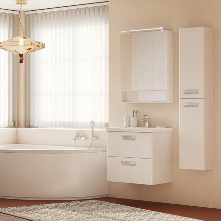 Roca The Gap Original Тумба подвесная 70x41x60см, с 2 ящиками, цвет: белый матовый