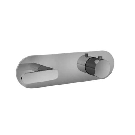 Fantini Icona Deco Смеситель для душа, встраиваемый, термостатический, на 2 выхода, (наружняя часть), цвет: хром