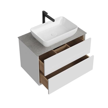 Тумба Kerama Marazzi PLAZA MODERN ПЛАЗА МОДЕРН PLB.M.80.2\WHT.V подвесная 80 белый 2 ящика