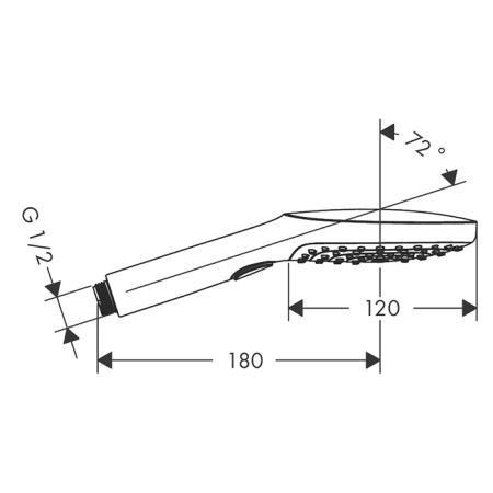 Hansgrohe Raindance Select 120 Air Ручной душ, цвет: золото