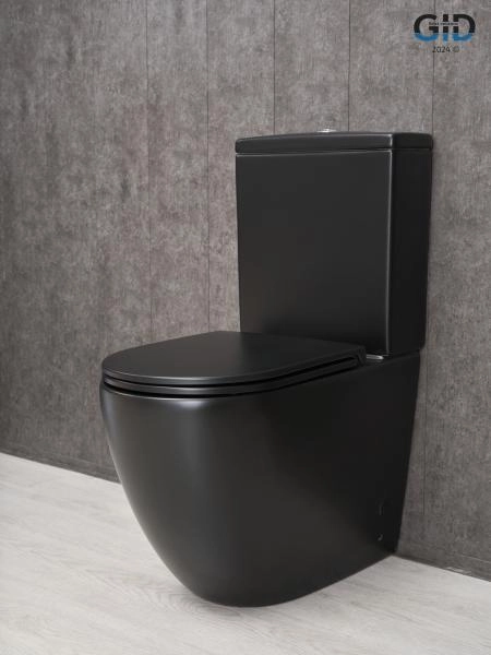 Унитаз напольный Gid Tn2188Bm 62250Y черный матовый 62.5x38.5x84