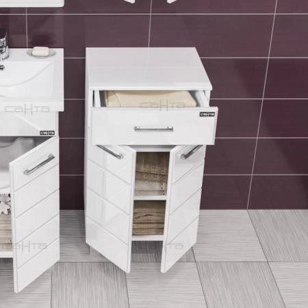 Тумба СаНта Омега 45 307002, напольная (2 двери, 1 ящик)