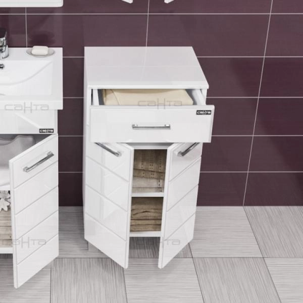 Тумба СаНта Омега 45 307002, напольная (2 двери, 1 ящик)