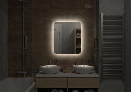 Зеркало Континент Burzhe standart 600x700 ЗЛП531 с подсветкой