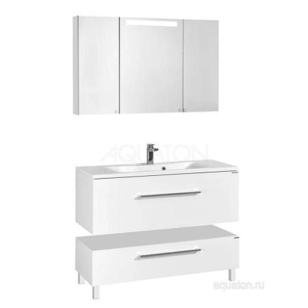 Тумба под раковину Акватон Мадрид 120 см цвет белый