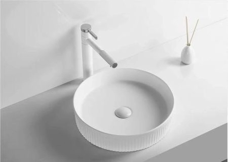 Раковина Cerutti SPA CR8010 накладная, белая, круглая 405х405х100