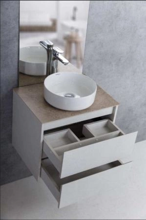 Тумба под раковину Belbagno KRAFT Bianco Opaco подвесная KRAFT-600-2C-SO-BO