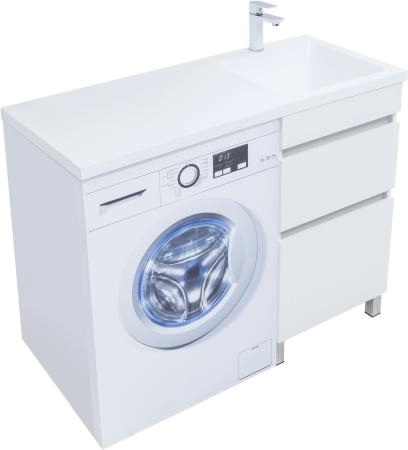 Тумба под раковину Aquanet Вега 48 белый глянец