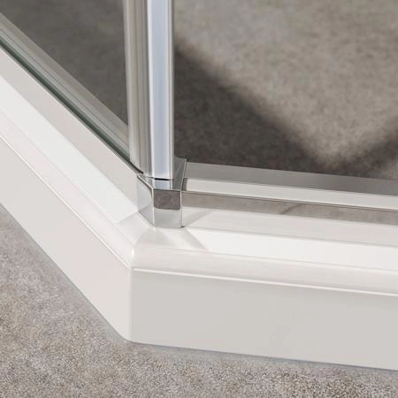 Душевой уголок Vincea Slim-U VSP-2SU900CL, 900*900, хром, стекло прозрачное