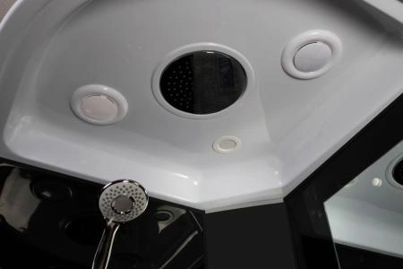 Душевая кабина Niagara NG-6501-14F 900х900х2150 средний поддон 26см стекло тонированное алюм черный