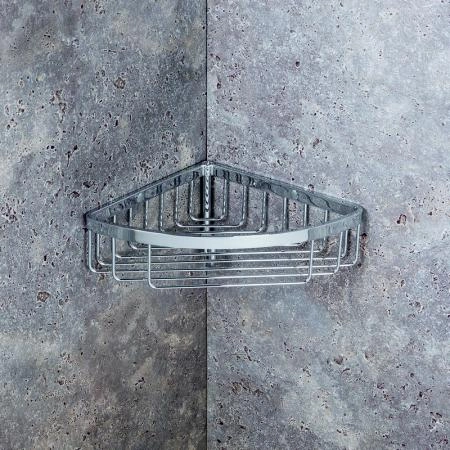 Полка Colombo Angolari B9616 24x18 угловая хром