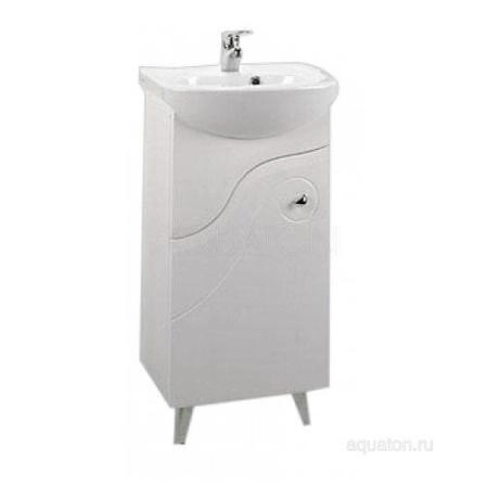 Тумба под раковину Акватон Колибри 45 см цвет белый