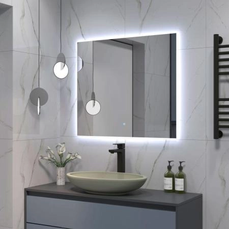 Зеркало Континент Trezhe medium 800x700 ЗЛП2283 с подсветкой