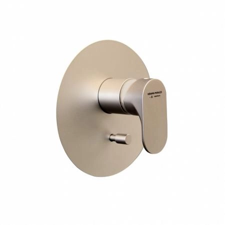 Встроенный смеситель Kerama Marazzi OLE ОЛЕ 69470EKM.M0.071 для душа с переключателем на два потока, золотой атласный