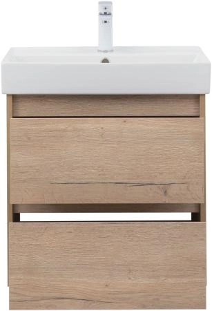 Тумба под раковину Aquanet Nova Lite 60 дуб крафт (2 ящика)
