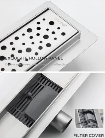 Душевой трап Gappo G86007-2 из нержавеющей стали 60 см