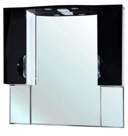 Зеркало-шкаф Bellezza Лагуна 105 с подсветкой черный