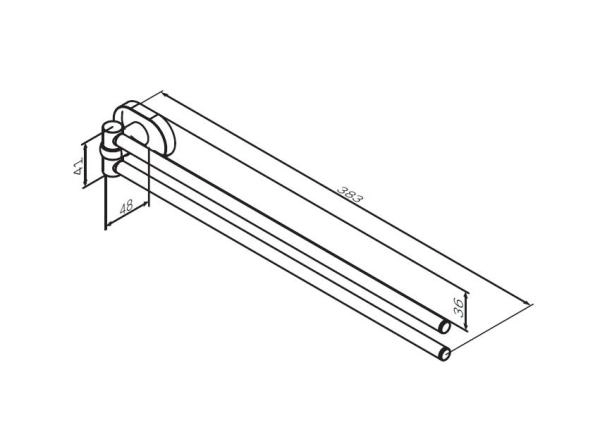 вешалка для полотенец AM.PM Sense A7432600 хром