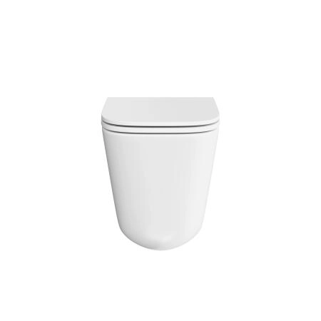 Унитаз Kerama Marazzi CUBO КУБО CU.T.wc.02 Торнадо подвесной, с системой смыва торнадо с крепежом и сиденьем, белый глянцевый