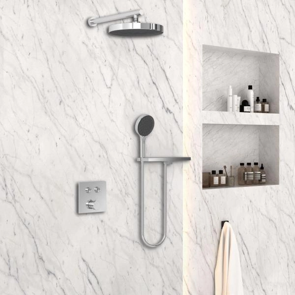 Душевой комплект Vincea Inspire VSFW-4I212RCH встраиваемый, двухрежимный, хром