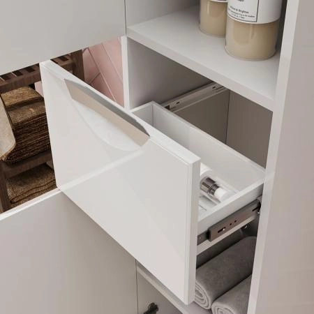 Пенал для ванной напольный Volna Adel 35 (без корзины)