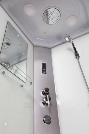 Душевая кабина Niagara NG-1101-14F 900х900х2150 низкий поддон 13см стекло матовое с полкой