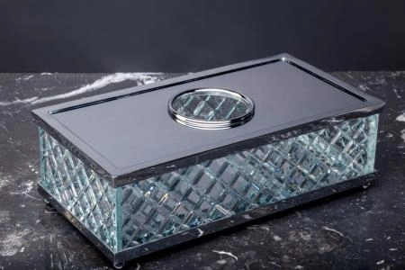 Салфетница Boheme ХРОМ Crystal Luxury Options 10231