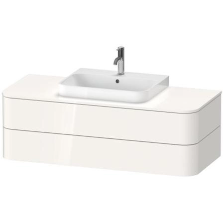 Duravit Happy D.2 Plus Тумба подвесная 130x55х40.8см, с раковиной и 2 ящиками, цвет: белый глянцевый