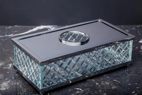 Салфетница Boheme ХРОМ Crystal Luxury Options 10231