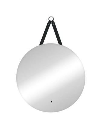 Зеркало Континент Best Led D 650 на ремне из натуральной кожи черного цвета с бесконтактным сенсором