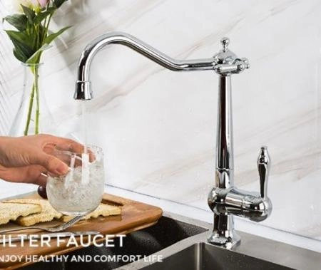 Смеситель Gappo G4398-14 для кухни с подключением фильтра питьевой воды, хром