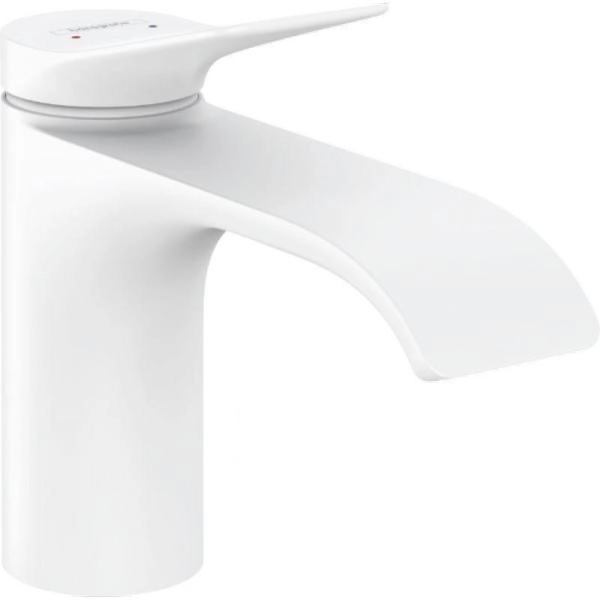 Смеситель Hansgrohe 75012700 Vivenis для раковины 80 мм, гладкий матовый белый