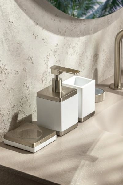Диспенсер Boheme настольный Qubic Nickel Brush 10969-NB