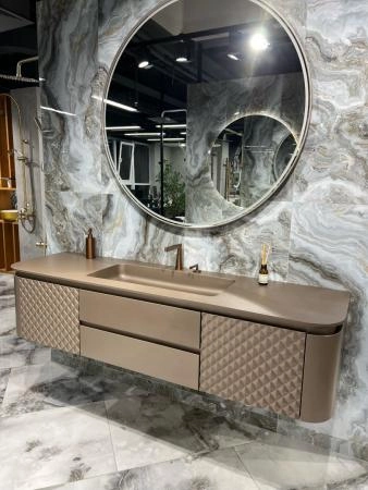 Смеситель Boheme Duo для раковины, 2х-позиционный BRUSHED BRONZE 161-BRB