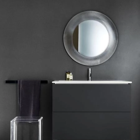 Laufen Kartell Зеркало круглое d=78см, настенное, без подсветки, цвет: серебряный