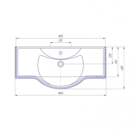 Раковина СаНта Классик 105