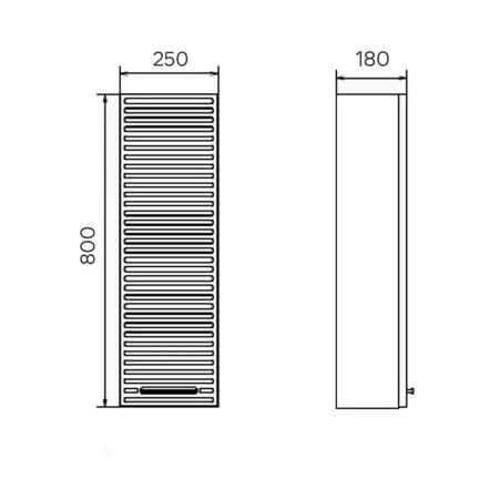 Шкаф Comforty Касабланка-25 00-00017849 подвесной серый шёлк