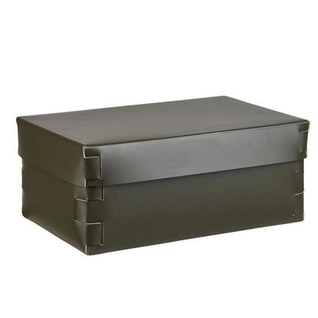 Colombo Adj Коробка Snob 32x20хH13.5см., настольная, цвет: оливковый/горчичный