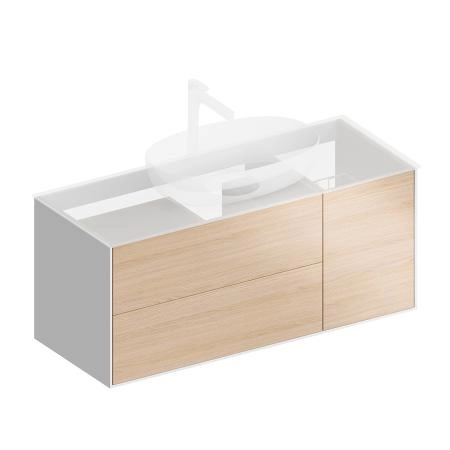 Тумба Kerama Marazzi PLAZA MODERN ПЛАЗА МОДЕРН PLB.M.120.3\OAK.V подвесная 120 дуб виченца 3 ящика