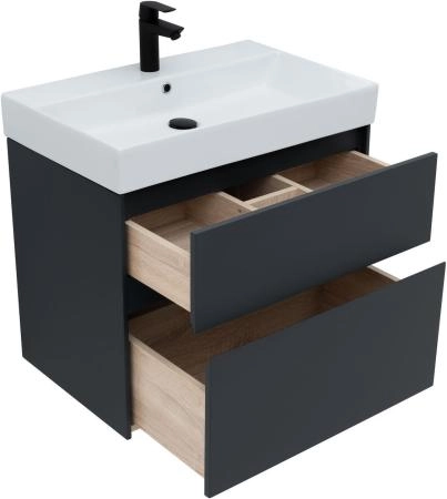 Тумба под раковину Aquanet Бруклин 70 антрацит матовый