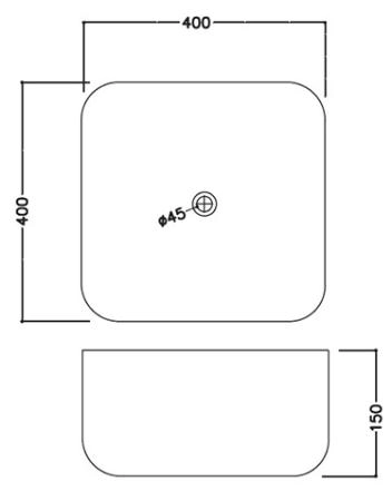 Раковина Jaquar JDS JDS-WHT-25911 40 см на столешницу