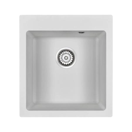 Кухонная мойка Paulmark ZEMAR PM104651-WH белый 460х510 мм кварцевая