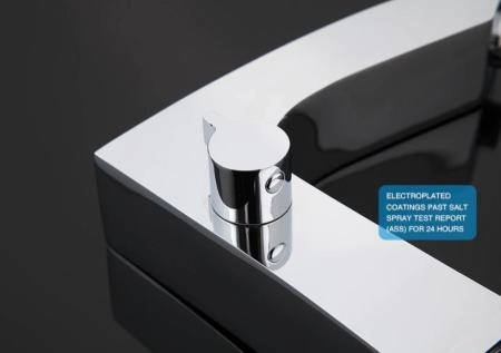 Смеситель Gappo G1107 на борт ванны 3 отверстия, хром