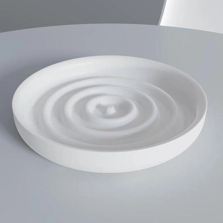 Salini Gocce Мыльница настольная, S-Stone, цвет: белый матовый