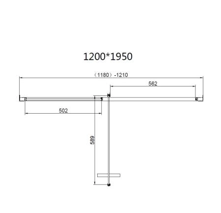 Душевая дверь Vincea Slim 8mm VDP-4SL120CL, хром, стекло прозрачное
