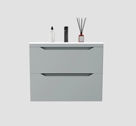 Тумба подвесная Style Line Марелла 70 (2 ящ.) Люкс антискрейтч серый, PLUS