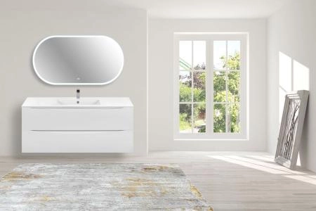 Тумба под раковину Vincea Mia 1200 подвесная, 2 выкатных ящика soft close, G.White
